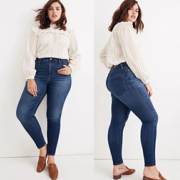Madewell‎ Curvy High-Rise Skinny Jeans in Danny Wash Size 36 - Picture 1 of 8